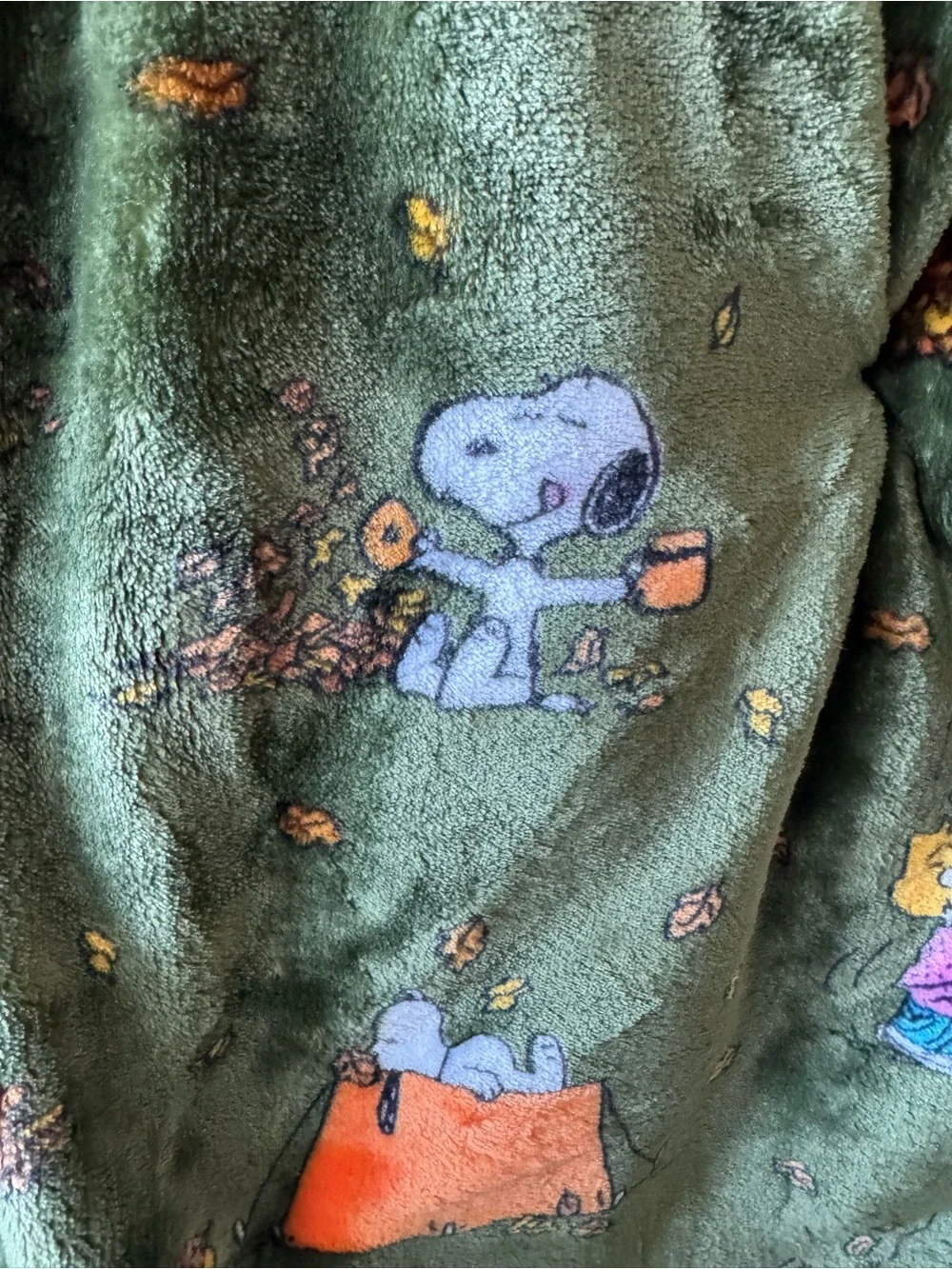 Berkshire Fall Halloween Thanksgiving Peanuts Throw Blanket Images of Snoopy